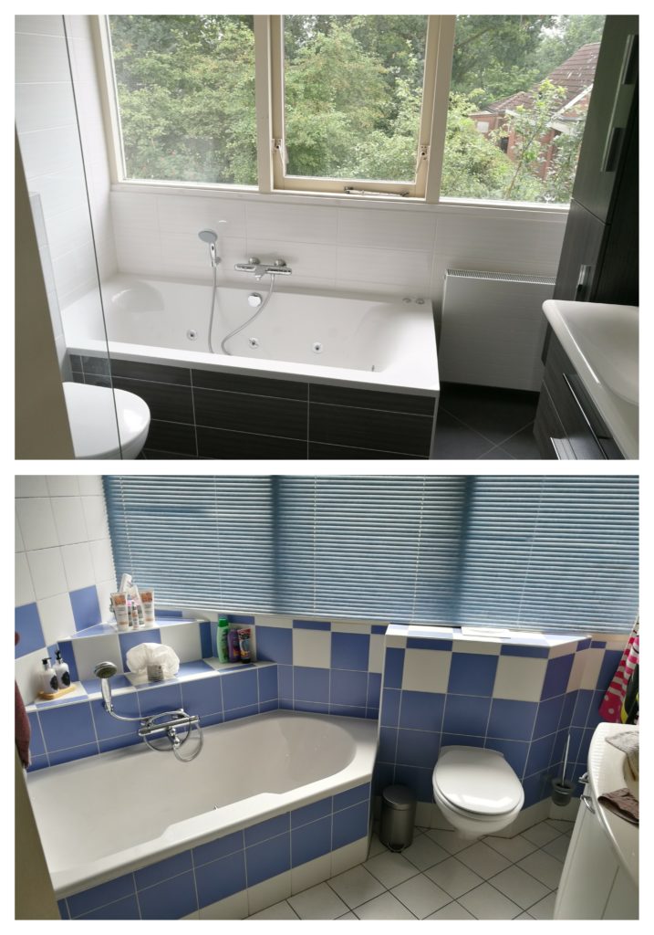 badkamer voor en na